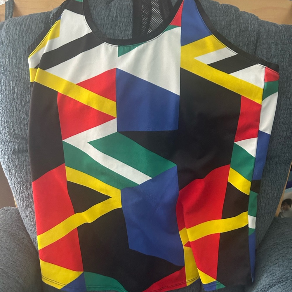 Fabletics Multicolor Geometric Tank Top